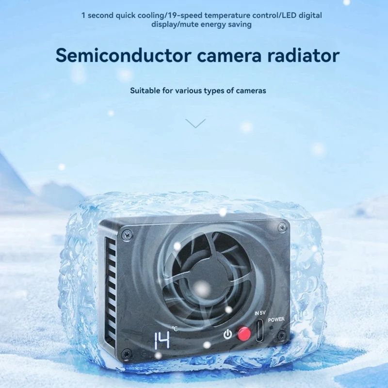 Система охлаждения камеры тихий радиатор для Canon Sony FUJIFILM ZV-E10 A7M4 R5 R7 R6 XT4