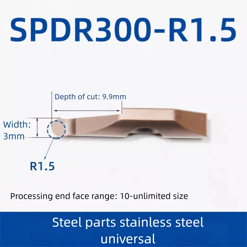 

KSPDR Фреза для обработки канавок с небольшим внутренним отверстием SPDR100 150 200 KSPDR0012 16 Держатель пластинок из карбида вольфрама Фреза Токарный станок с ЧПУ