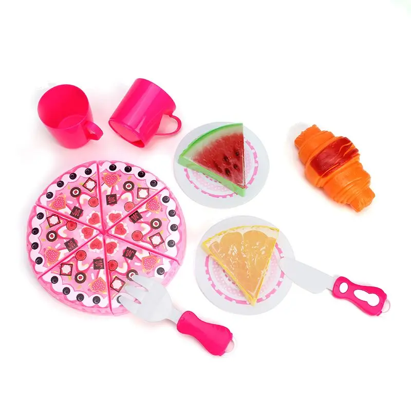 

14Pcs Baby Pretend Play Kitchen Kids Toys Fruit Vegetable Ice Cream Drink Food Kit Pretend Play Education Toy For Kids