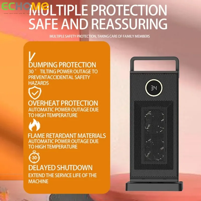 Рисунок 2 - ECHOME 2000 Вт Электрический ОБОГРЕВАТЕЛЬ