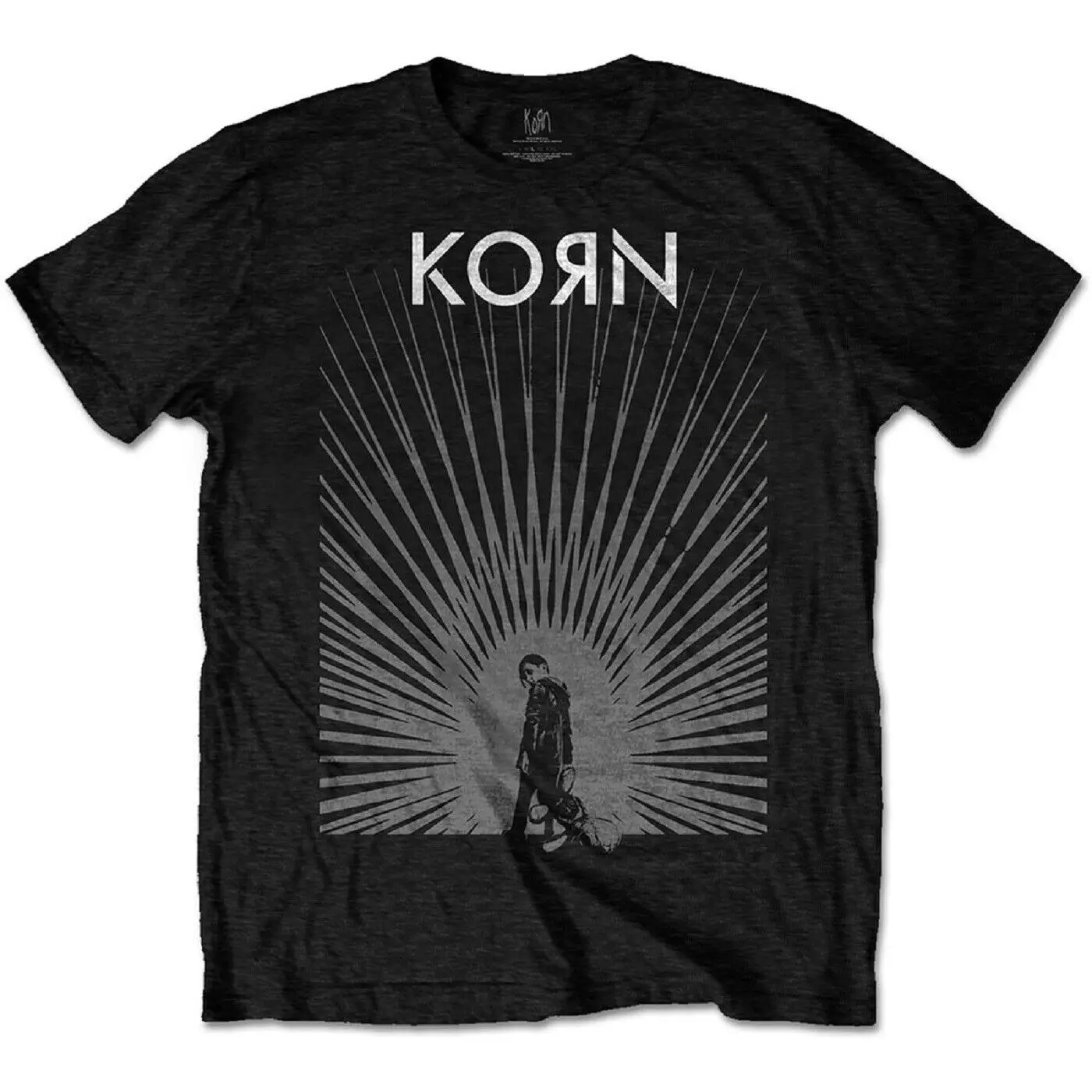 Светящаяся черная футболка Korn Radiate для взрослых XL