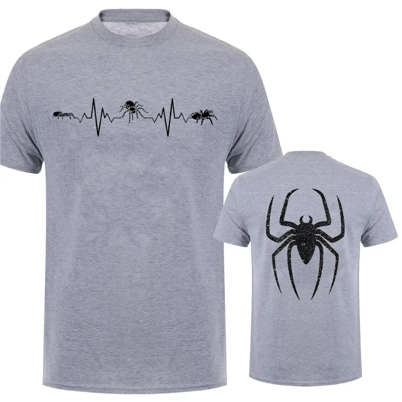 Повседневная мужская футболка с коротким рукавом топы графическим принтом паука