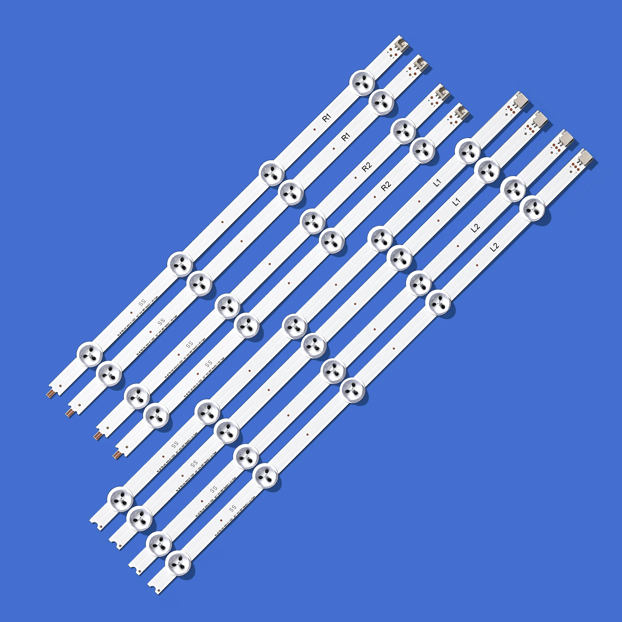 

LED Backlight Strips For Philips 42PFH6309/88 42PFT6309/60 LED TV Bars 42" V14 DRT REV0.0 1 L1 R1 Bands Rulers 6916L-1455A