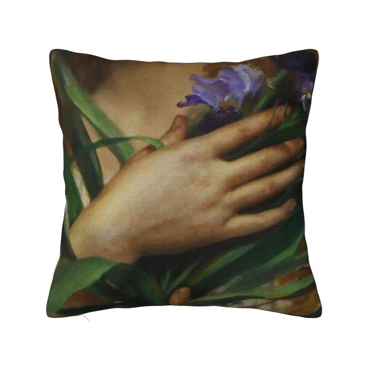 Женская удерживающая радужные цветы французская Подушка с рисунком