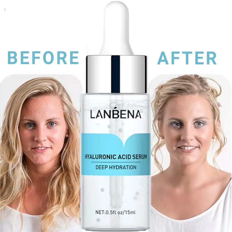 

LANBENA Hyaluronic Acid Serum Reduces Wrinkles Lifting Firming Fade Fine Lines Essence Nourishing Anti-acne Face Skin Care 30ml