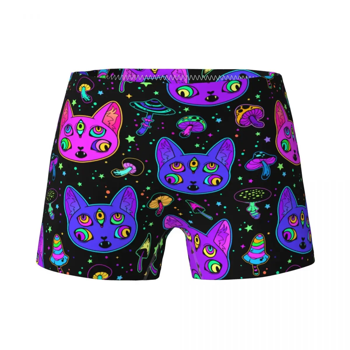 

Youth Girl Psychedelic Cat Boxer Children Cotton Cute Underwear Kids Teenagers Underpants Shorts Size 4T-15T
