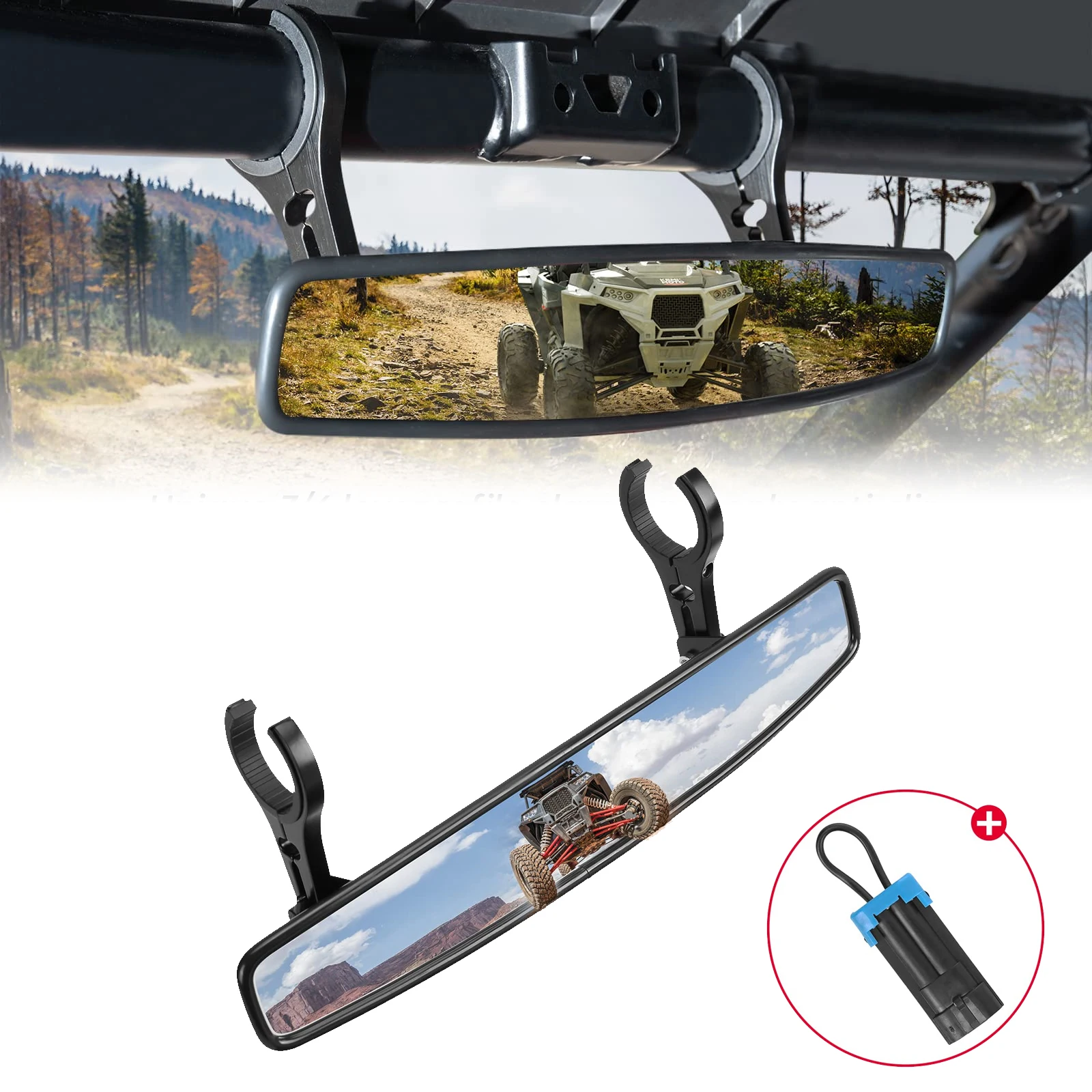 

Зеркало заднего вида для Can Am X3 UTV, Φ 1,75 "2" для Polaris RZR 800 RZR XP 1000 Turbo 900 800 2020-2021