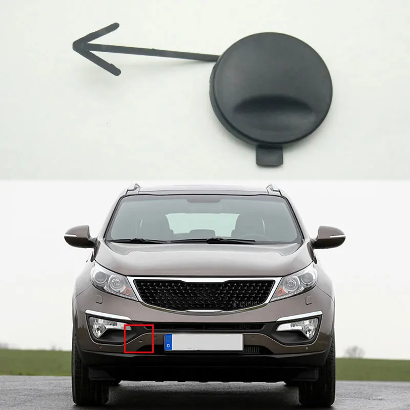 

Auto Front Bumper Tow Hook Cover Hauling Hook Eye Lid Trailer Cap For KIA Sportage 2014 2015