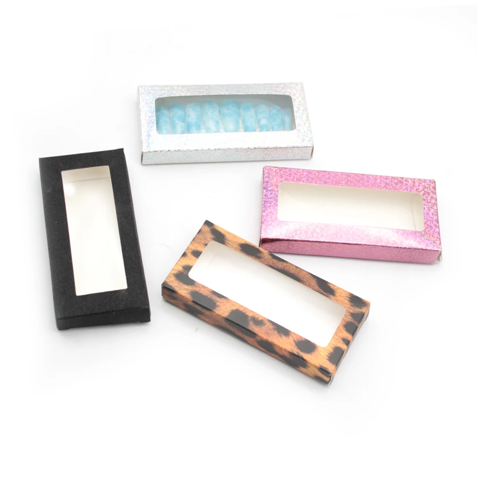 

Press On Nail Packaging Box Wholesale 10/20/30/50Pcs Nail Boxes Rectangle 11X5.5cm Bulk Empty Nail Art Accessories
