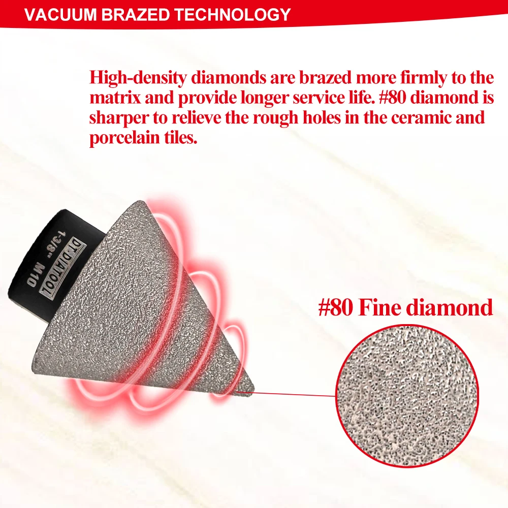 1 шт. диаметр 50 мм алмазные фаски Фрезы для плитки камня керамики отверстий