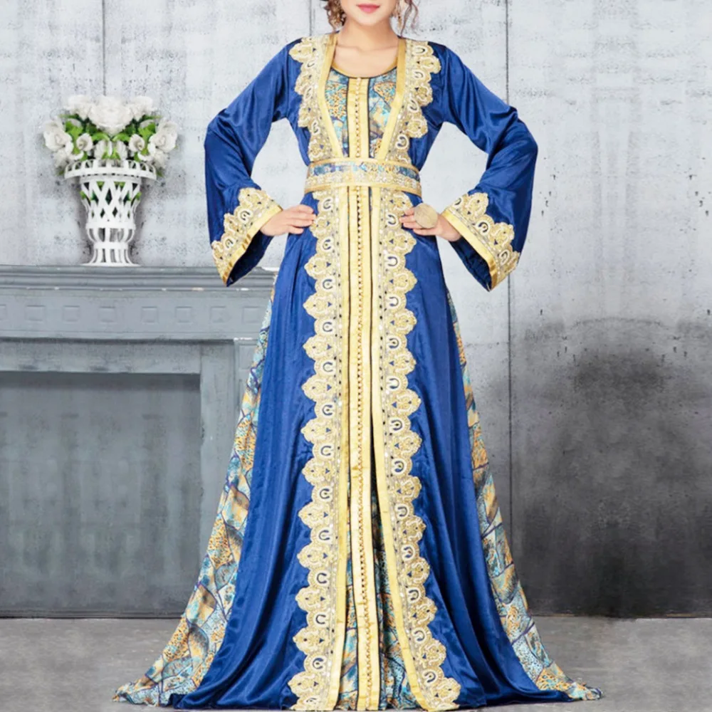 Марокканский кафтан абайя мусульманское платье абаи для женщин турецкие вечерние платья пакистанских Исламская одежда Vestidos Musulmanes