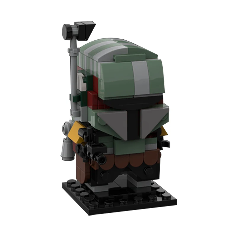 Buildmoc Space Wars Brickheadz OBI Wangs Luke Fett Анакин тосканные фигурки Модель MOC набор