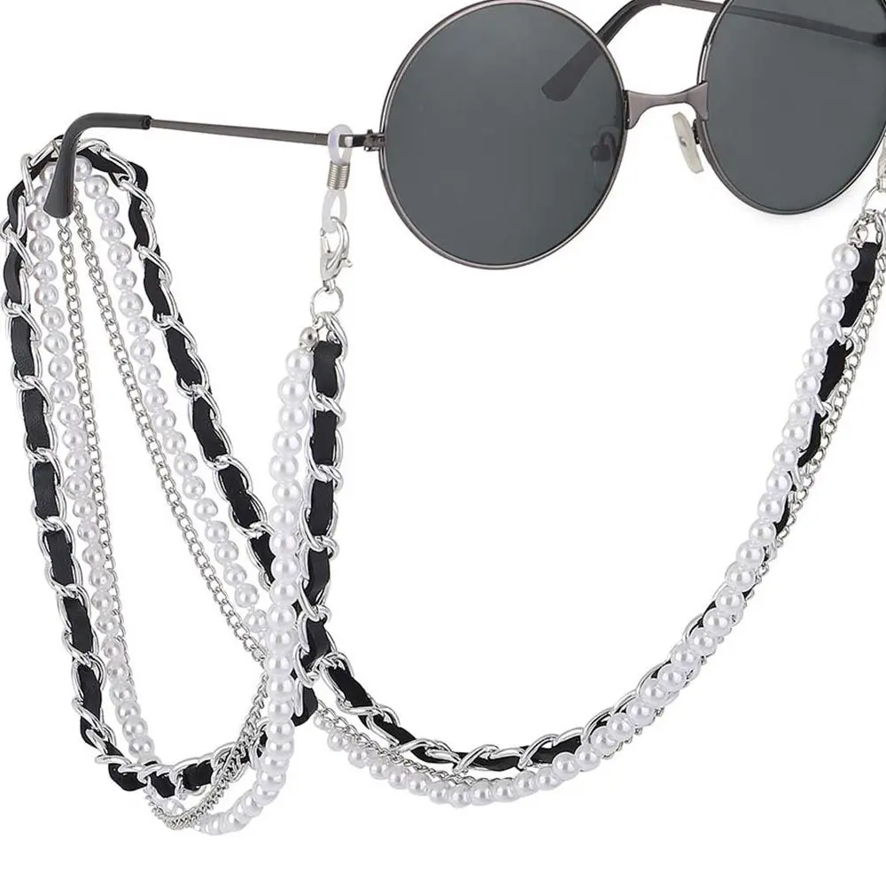 

Trending Pearl Lanyard Beaded Cord Straps Glasses Chain Neck Chain Glasses Holder