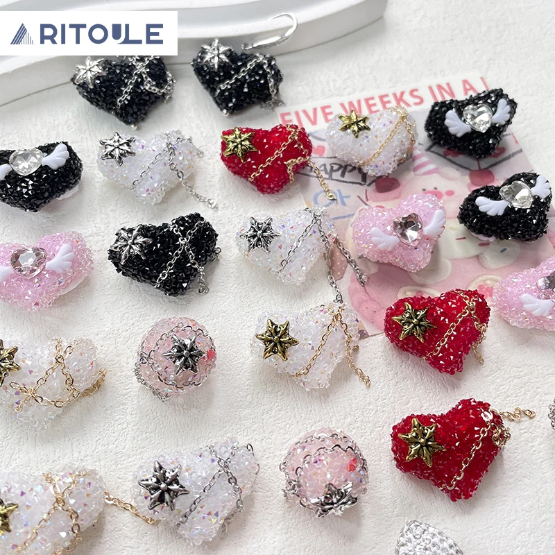 

Готическая винтажная цепочка croixunk с бриллиантами love DIY ювелирные изделия браслет ожерелье аксессуары из бисера брелок