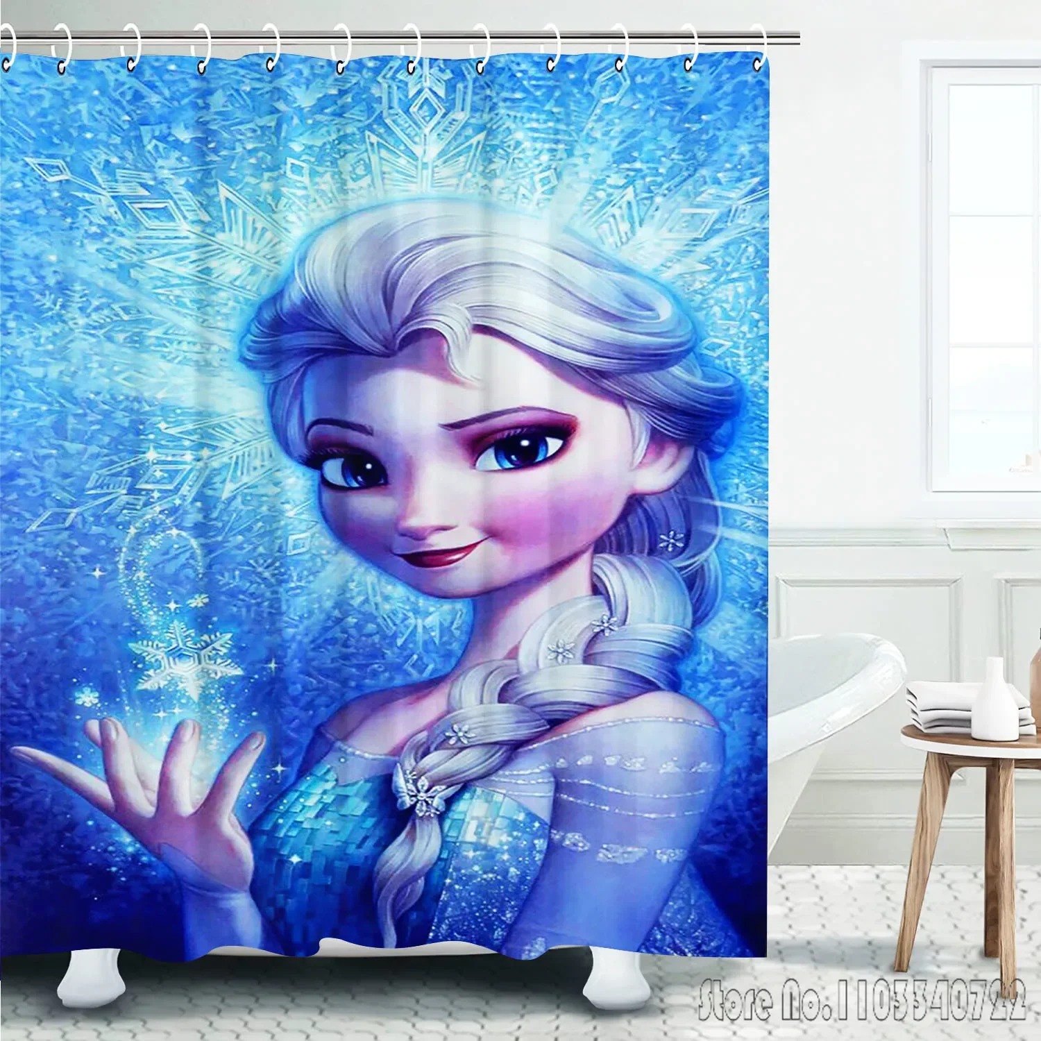 Занавеска для душа Холодное сердце Эльза Олаф аксессуары ванной комнаты