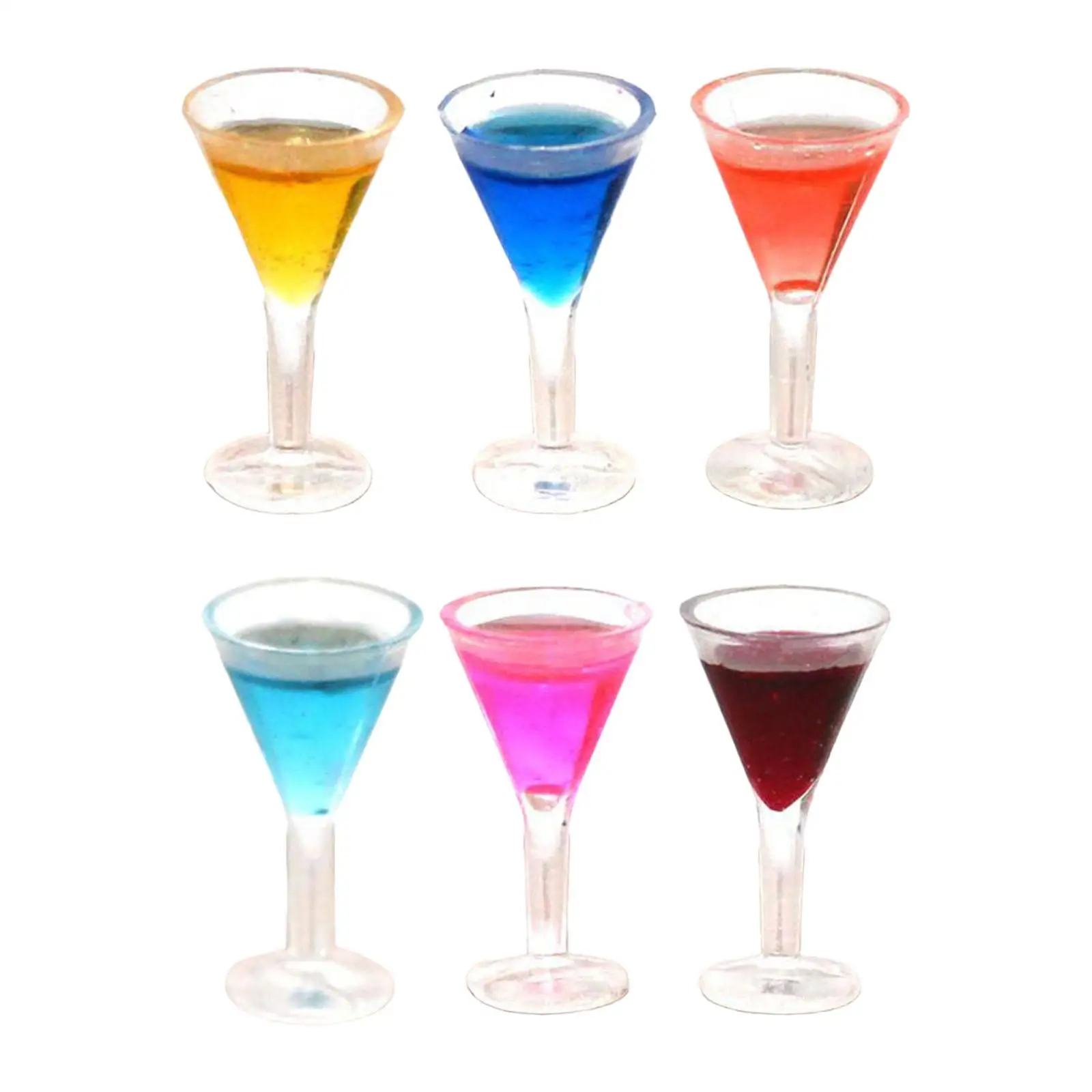 

3 шт., имитация бокала для кукольного домика 1:12 1:6