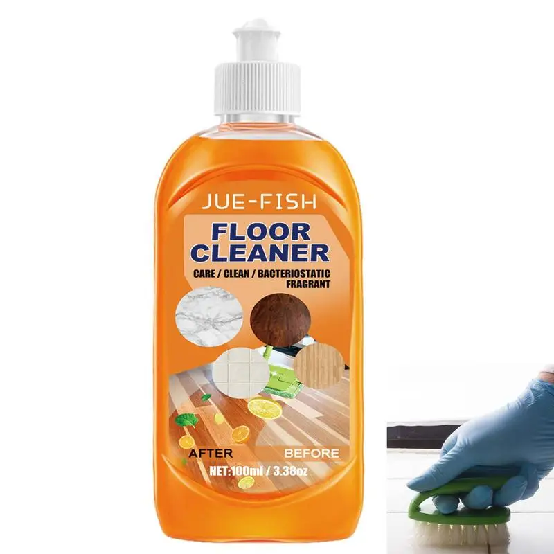 

100ml Floor Cleaner Liquid Multifunctional Wood Floor Brightening Agent With Fresh Scent Strong Tile Decontamination Liquid