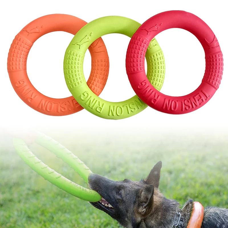 Pet Flying Discs Eva Dog Training Ring Puller Resistant Toys For Dogs Floating Puppy Bite Ring Toy Interactive