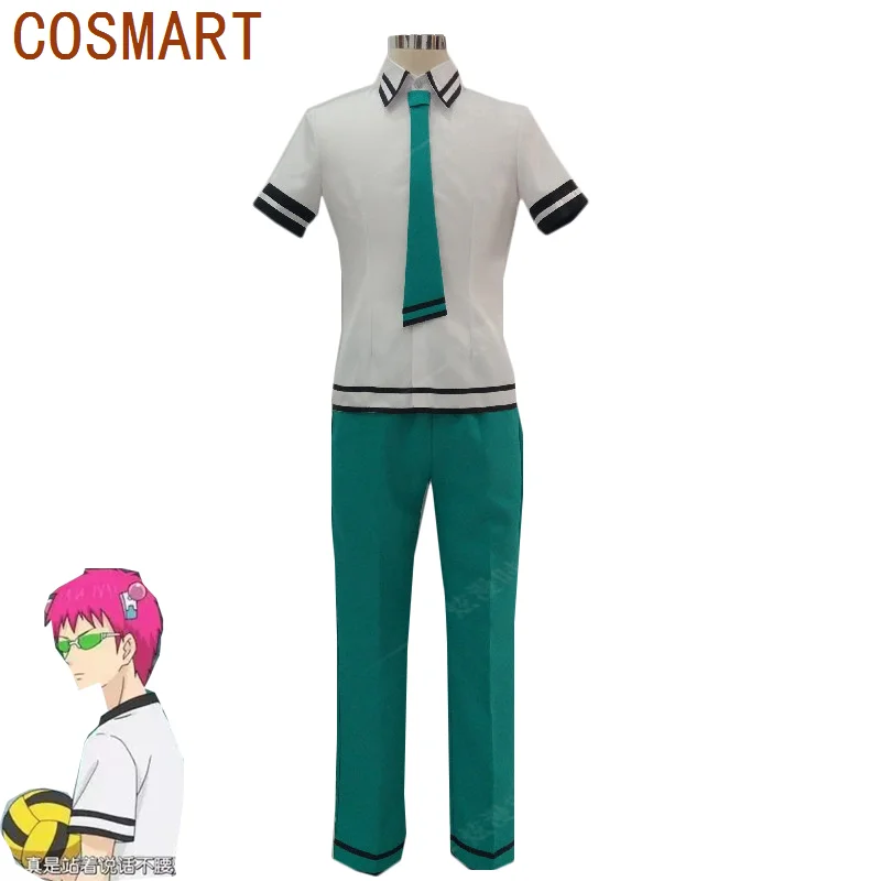 

Anime Saiki Kusuo no sai-nan Saiki Kusuo Cosplay Costume Japanese High School Uniform Halloween Top Pants tie Custom Made