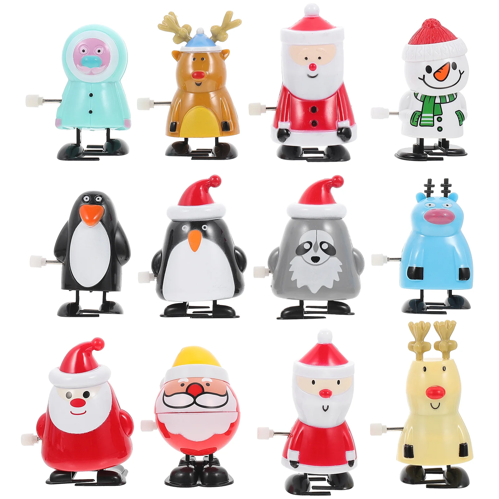 

Windtoyschristmas Заводной Игровой Набор для животных, мини-чулки, чулок, Санта-Клаус, лось, набор мультяшных животных, Детские сувениры для вечеринк...