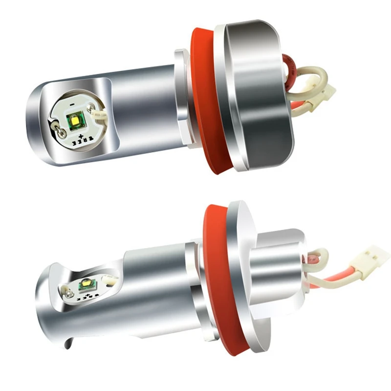 H8 лампа для фар 6000K светодиодсветодиодный фары ангельские глазки Canbus BMW E60 E61 E63 X5 E70