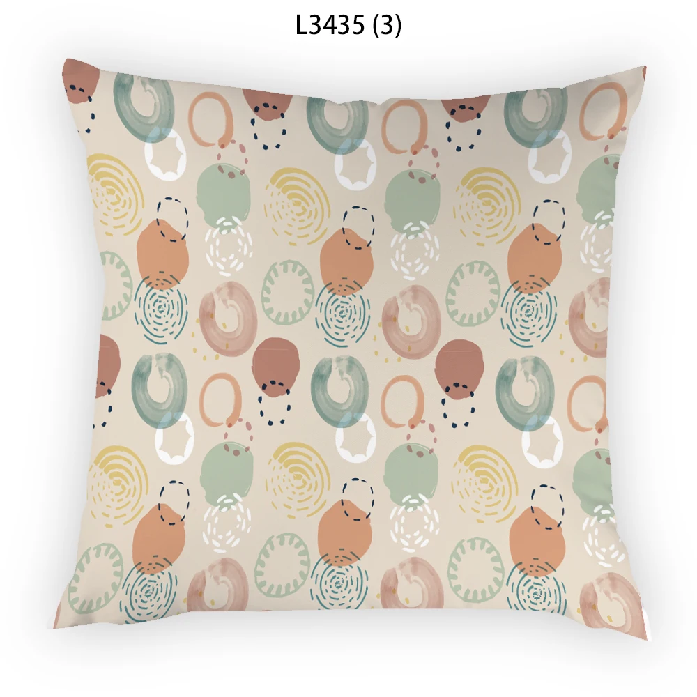 

Cartoon Cartoon Cushion Cover Upholstery Chair Throw Pillow Creative Pillowcase Sofa Bedroom Nordic Artistic Geometry 2023 E2243