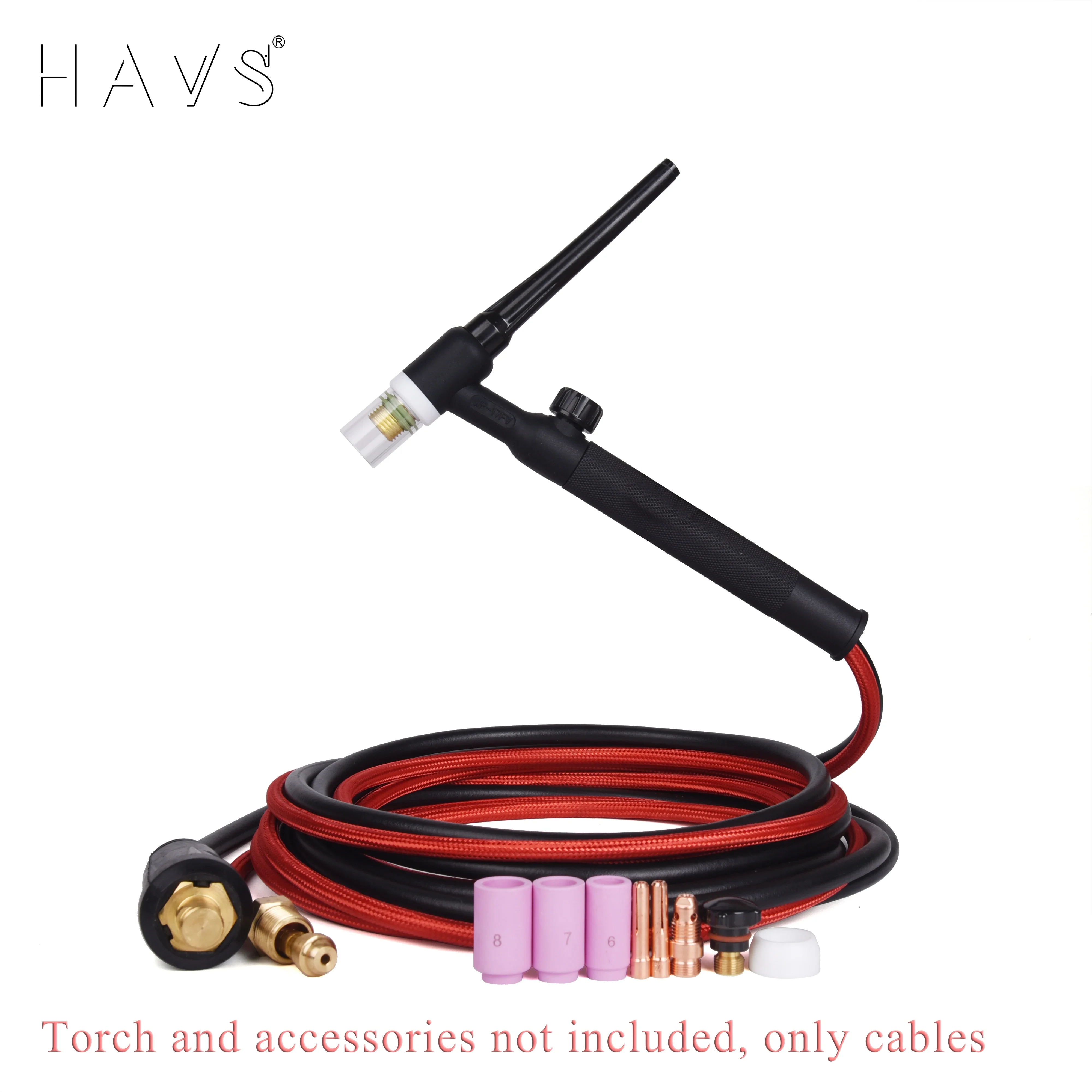 3 8 м/7 6 м WP9 WP17 Сварочная горелка TIG с гибкой головкой газовый клапан отдельный тип