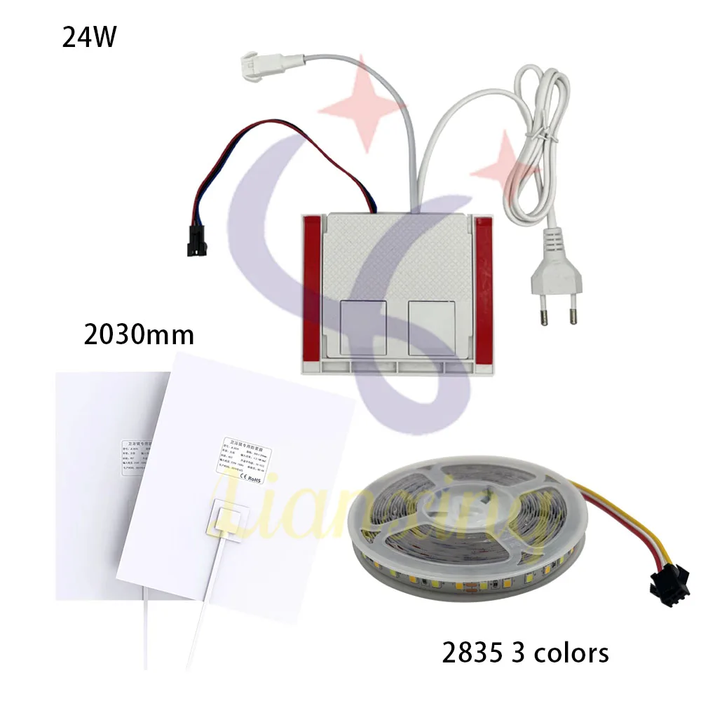

Умный шкаф для ванной комнаты со светодиодной лентой 24Вт