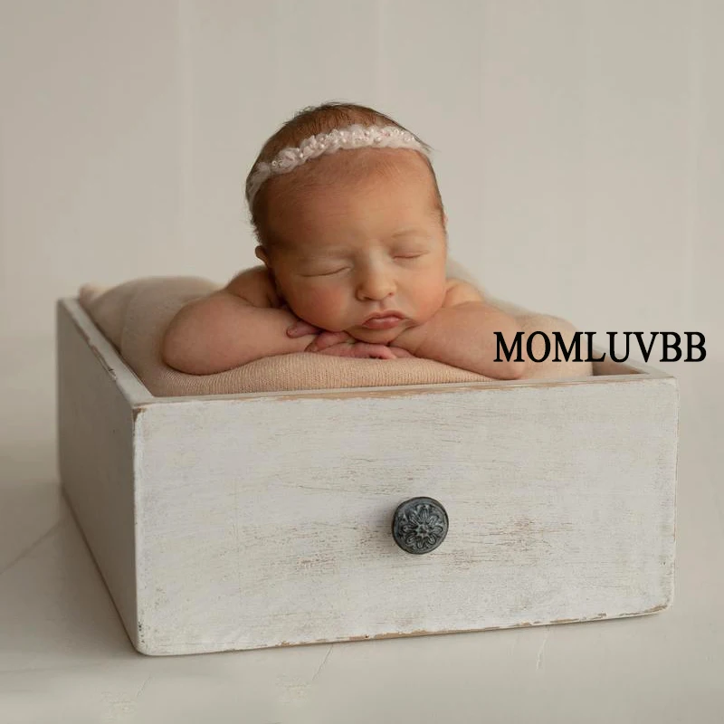 Newborn Photography Props Vintage Wood Drawer Baby Photography Accessories Furniture Retro Para Fotografia De Bebe Photographie