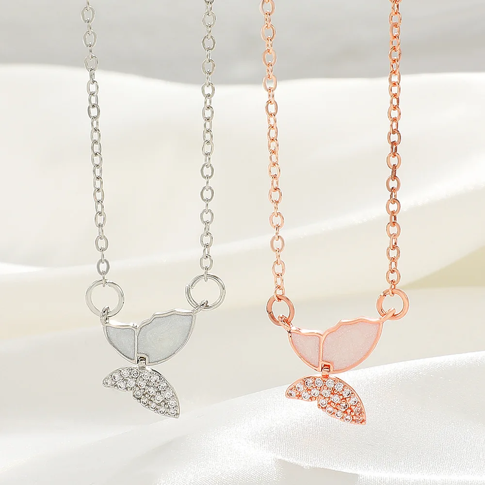 New Super Fairy Fritillary Butterfly Necklace Pendant Micro-inlaid Zircon Butterfly Flying Clavicle Chain for Women