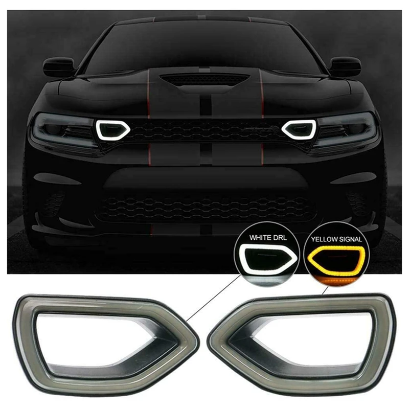 Для Dodge Charger SRT /Scat Pack 2015 - 2021 Автомобильные светодиодные динамические ДХО