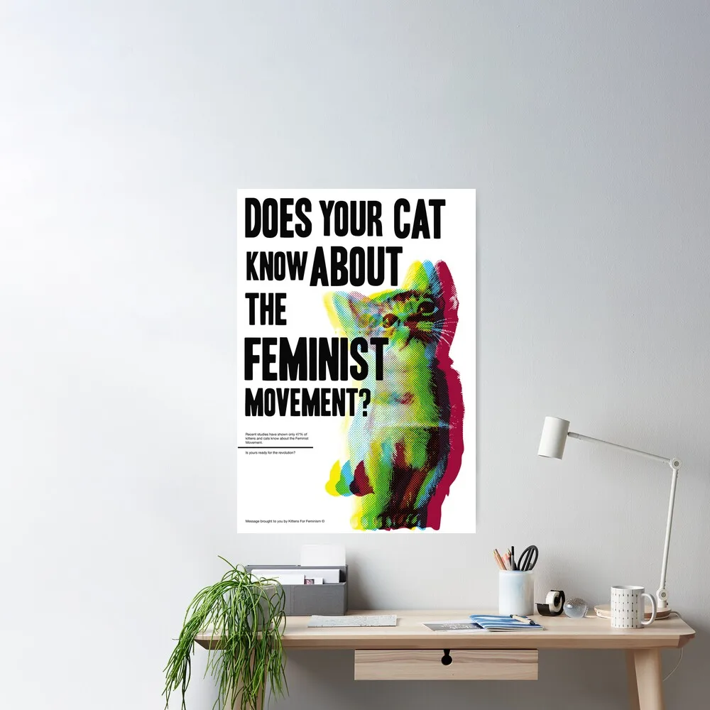 

Is Your Cat Ready Poster Printed Canvas Posters Wall Art Home Office Decor