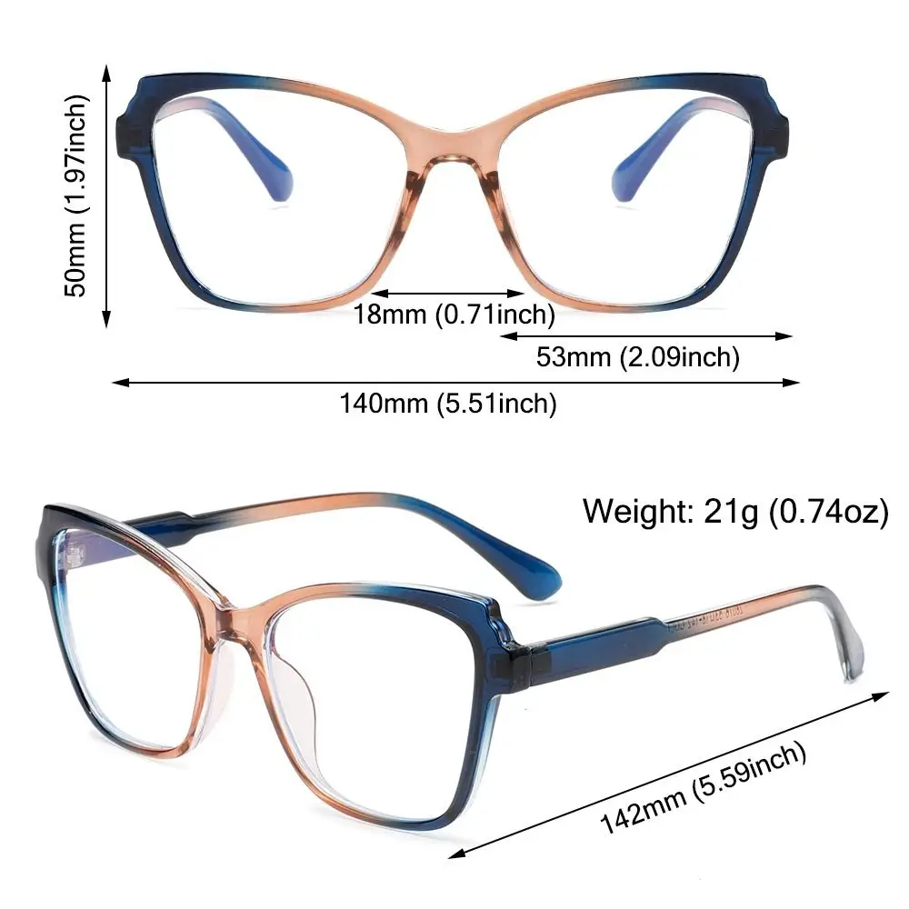 Модные очки кошачий глаз блокирующие синий свет цветной фильтр УФ-простые для