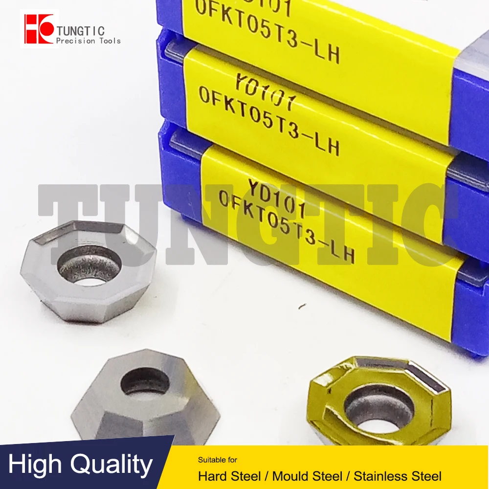 

OFKT05T3-LH YD101 Milling Cutter CNC Tool Lathe Machining Tools Lathe Cutting Tool Metal Turning Tools Inserts