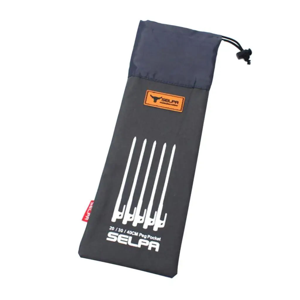 

Прочная оксфордская палатка, сумка для хранения ногтей, палатка, колышки для палатки, прочный Чехол-держатель для ногтей, вмещает до 12-15 шт.