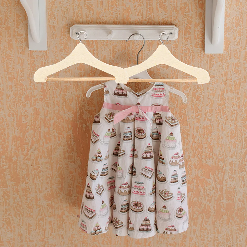 

15 Pcs Mini Simulation Hanger Clothes Hangers Miniature Ornaments House Closet Delicate Small Metal Decors