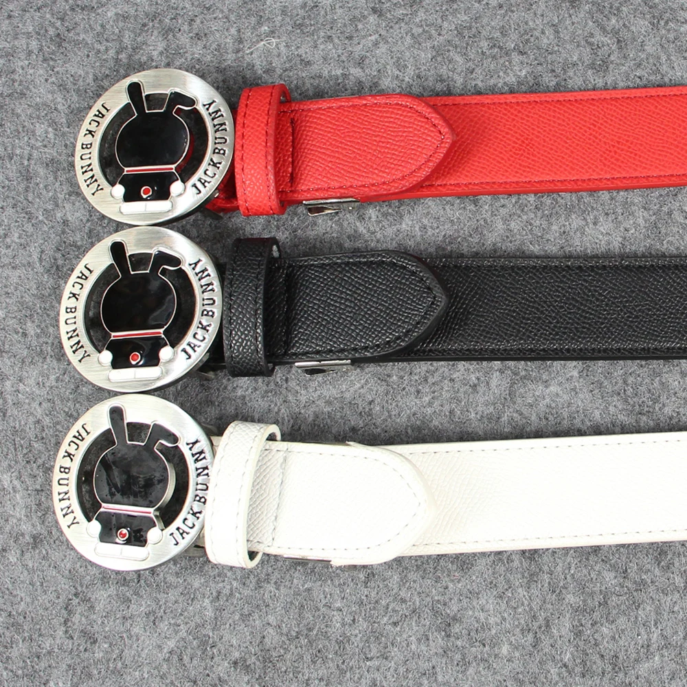 

22 New Golf Belt For Men and Women's Leisure Cartoon Pin Buckle Belt Red