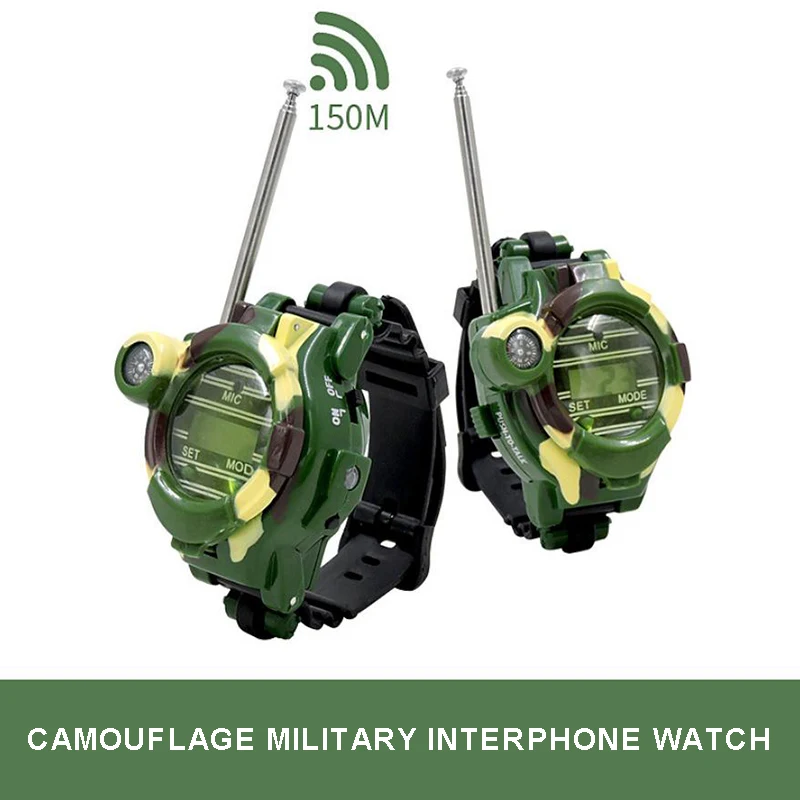 7 in 1 multi functional outdoor portable walkie talkie watch compass childrens wireless interactive intercom toys travel safety free global shipping