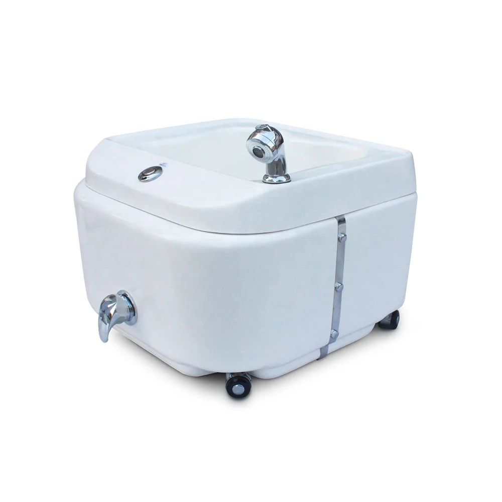 

Nail Salon Furniture Portable Mobile Pipeless Foot Spa Tub With Wheels 110V/220V/240V/