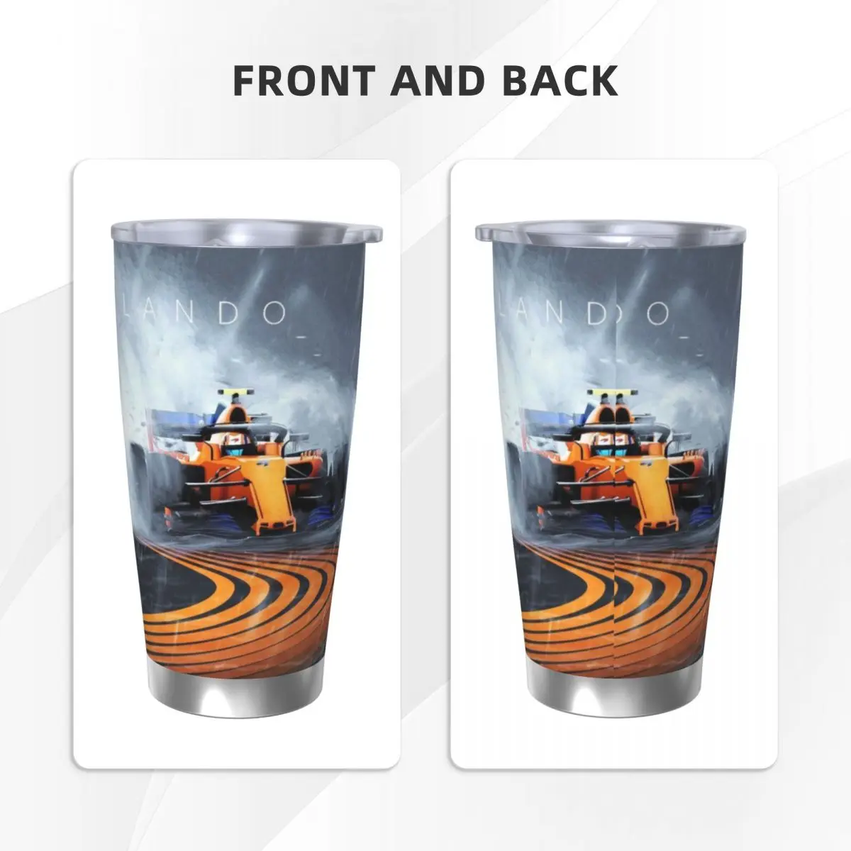 Чашка Landos Norris 20 унций автомобильная кружка большой емкости герметичная чашка для