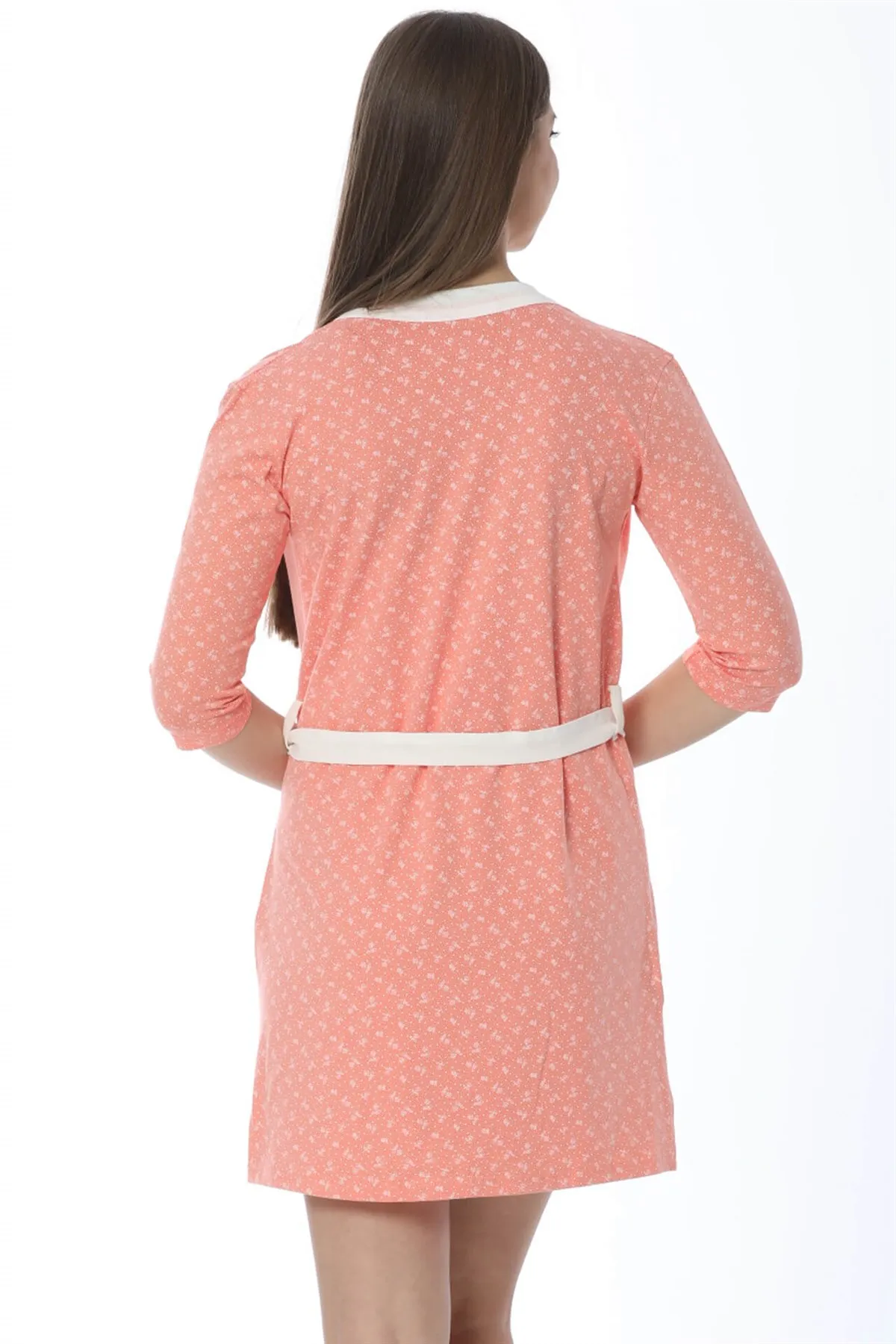 

Fashion Line Ladies Salmon Nightgown Dressing Gown Suit 1102