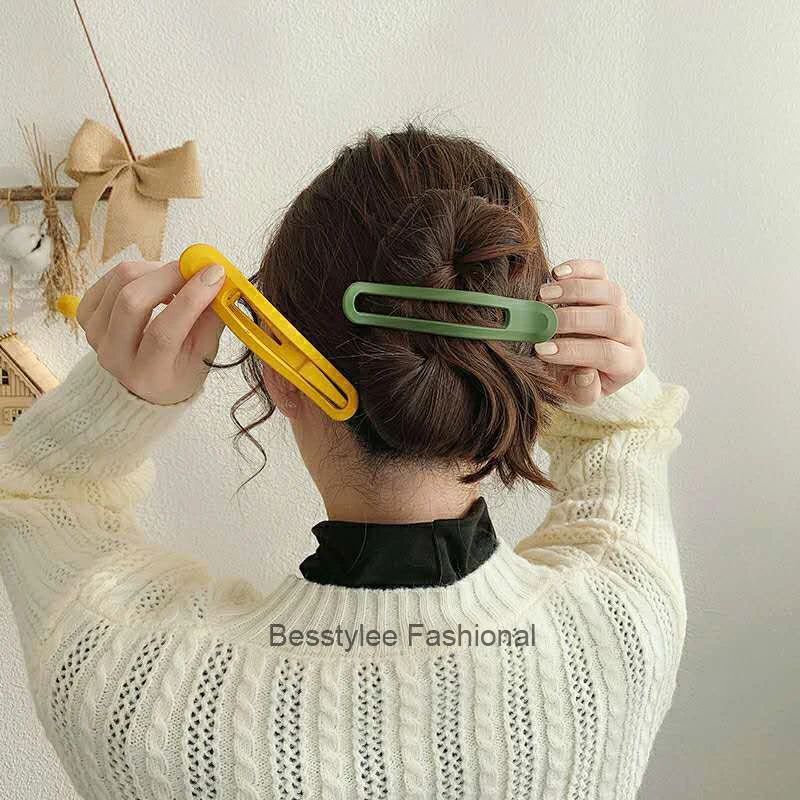 

Резиновый материал не наносит вреда волосам с большой задней стороны шпильки