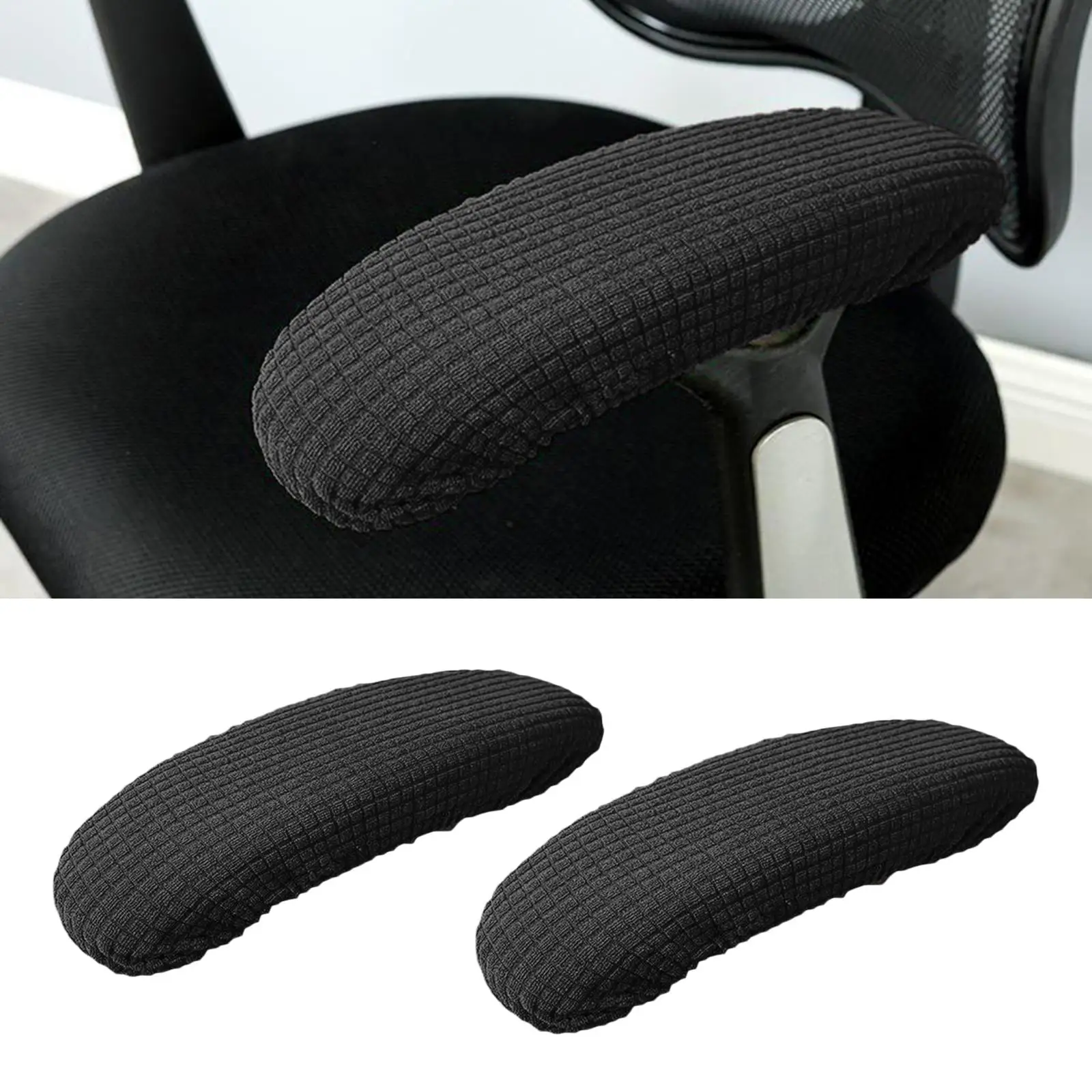 

2pcs Chair Armrest Covers For Home Office Chairs For Elbow Polyester Armrest Slip Proof Sleeve Chair Arms Cover
