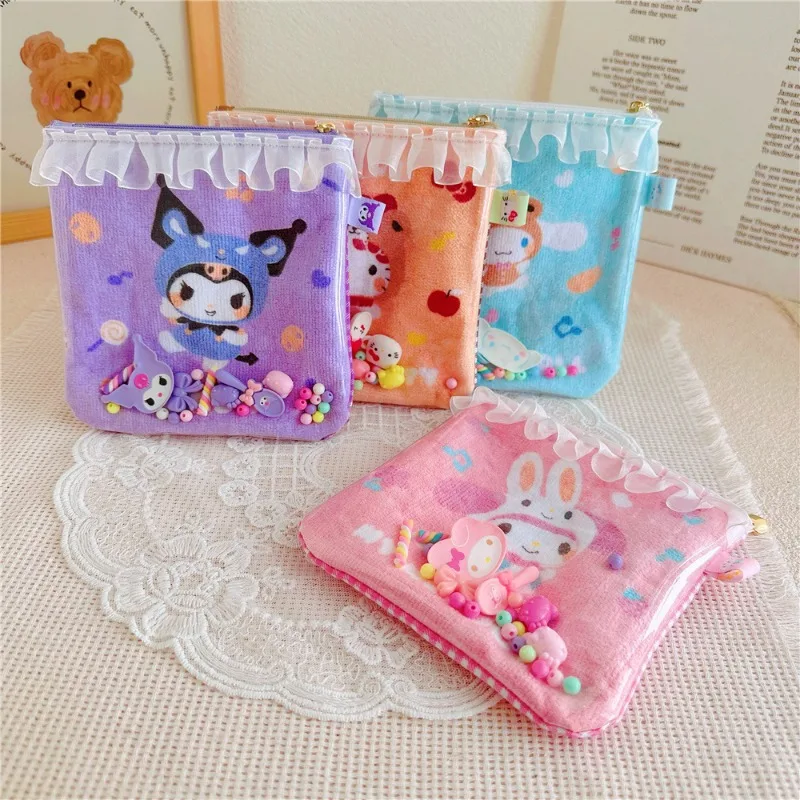 

Sanrio Hello Kitty My Melody Kuromi Cinnamoroll Transparent Bag Waterproof Cosmetic Bag Sweet Personality Creativity Wash Bag