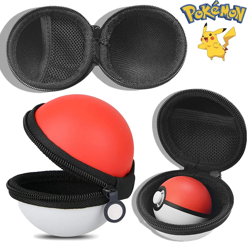 

Pokemon Poke Ball Nintendo Switch Plus Controller Storage Bag Case Hard Shell Gaming Device Protection Accessories Toy