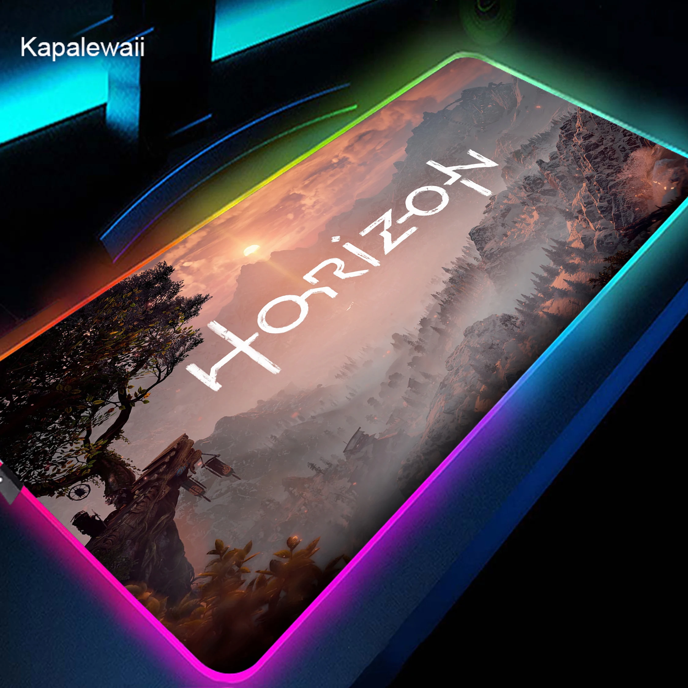 

Gamer Mousepad Rgb Backlight Mat Deskpad Lights Gaming Mause Pad Keyboard Mat Mouse Mat Xxxl 900x400 Horizon Zero Dawn Deskmat