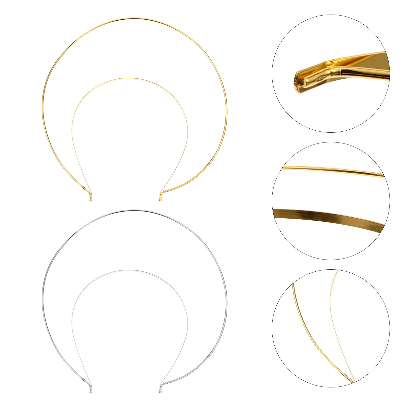 

Тиара Свадебная, обруч для волос, сплав, греческий головной убор, 2 шт.