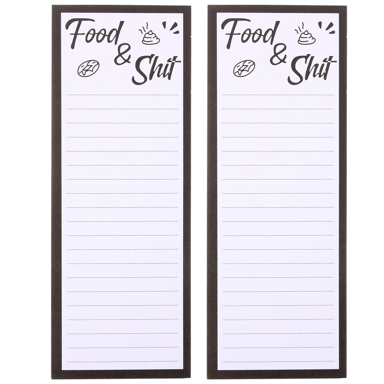 

2 Pcs Groceries Magnetic Do List Fridge Notepad Shopping Notepads Paper Office Grocery