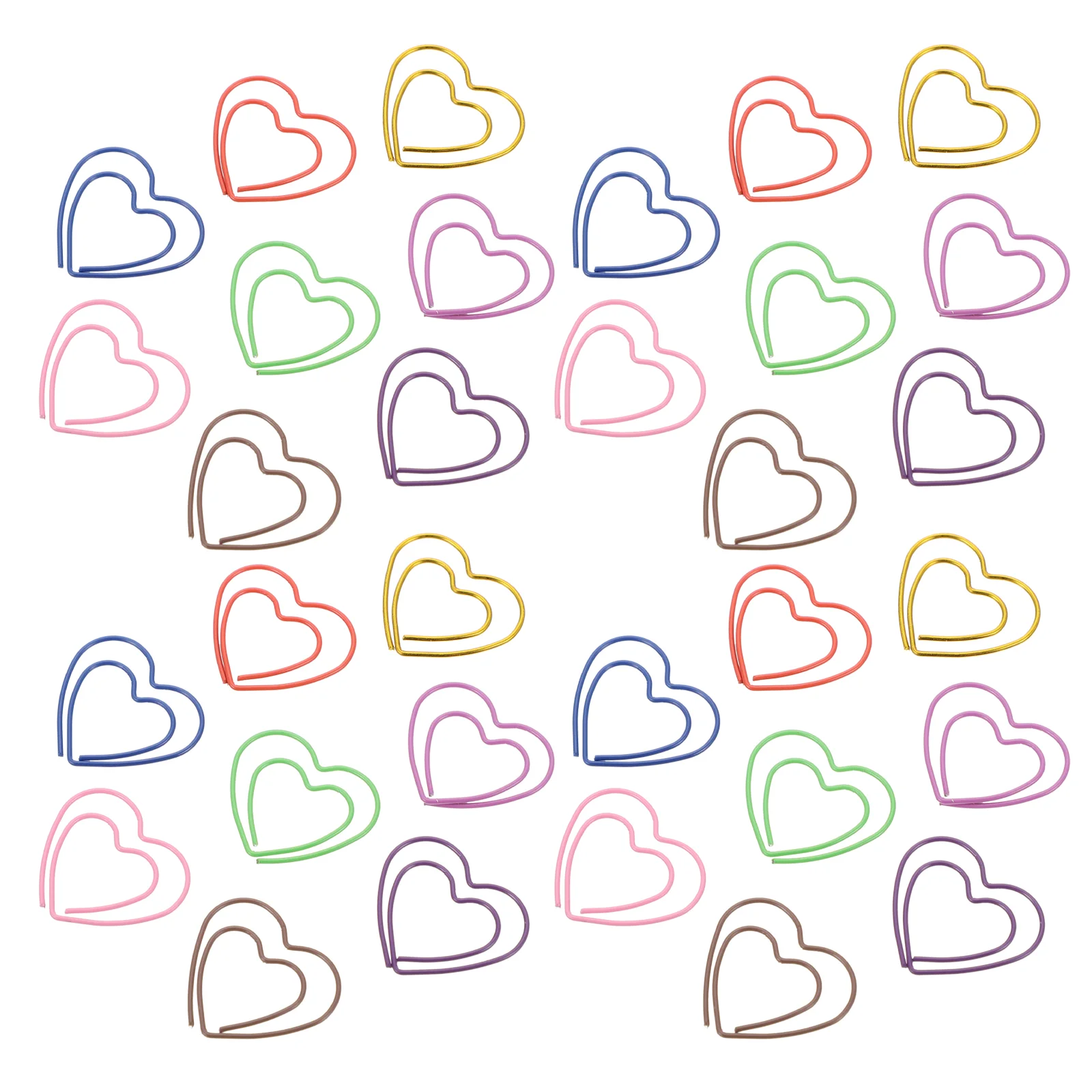 

50Pcs Multi-color Paper Clips Book Marker Clips Metal Paper Clips for Office