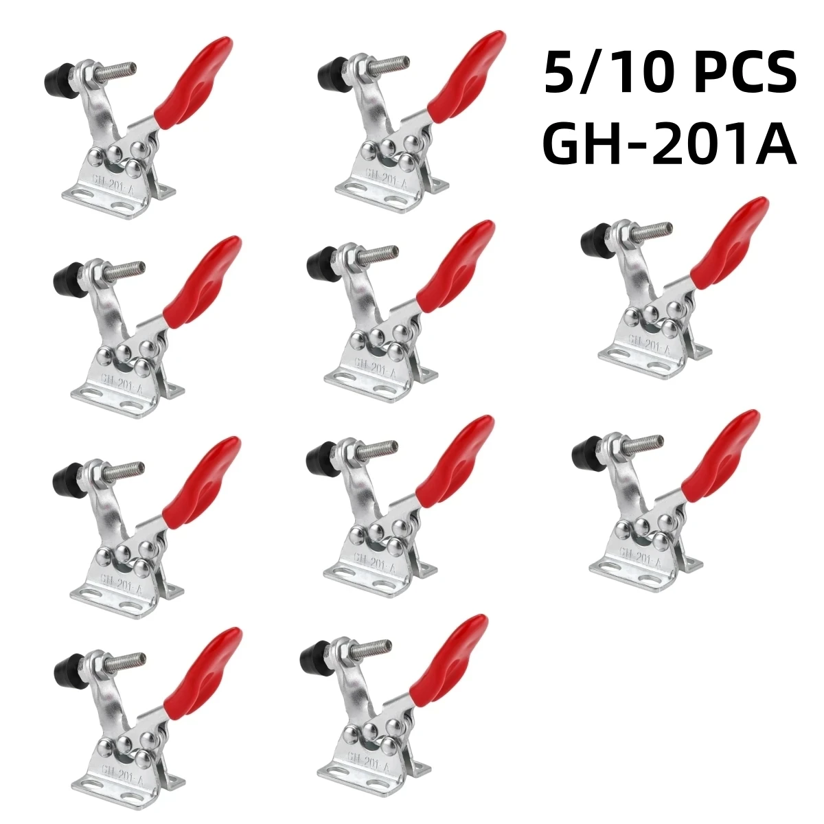 

5/10 шт. GH-201A 27 кг, быстроразъемные зажимы горизонтального типа, U-образный стержень, ручной инструмент для деревообработки, горячая распродажа 201